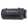 Black roll-top bag with 'big agnes' logo on a white background