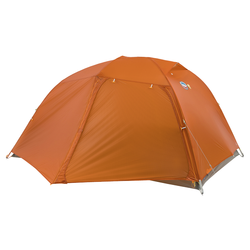 Orange Copper Spur UL3 mtnGLO® tent with a brand logo on a white background
